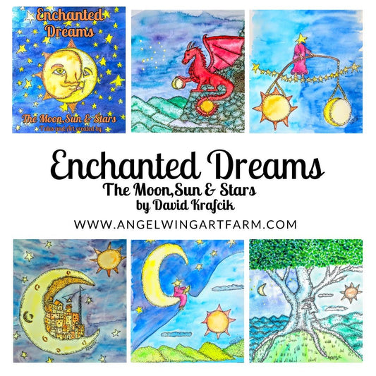 Enchanted Dreams, the Moon Sun & Stars www.angelwingartfarm.com